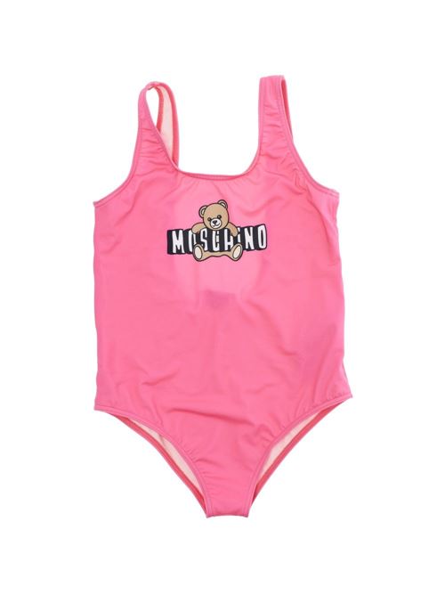 Costume intero bambina Moschino fucsia con logo MOSCHINO KID-TEEN | H2L00BLKA1150533